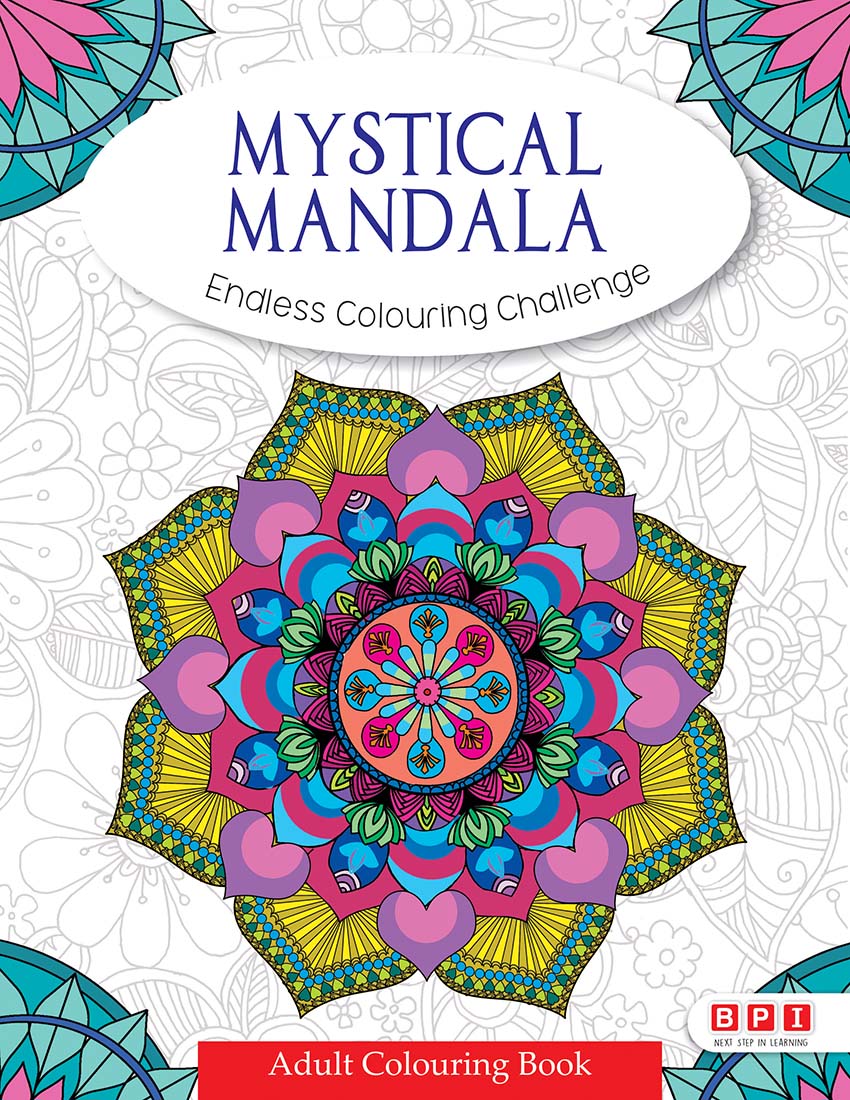 Mystical Mandala Adult Colouring Book
