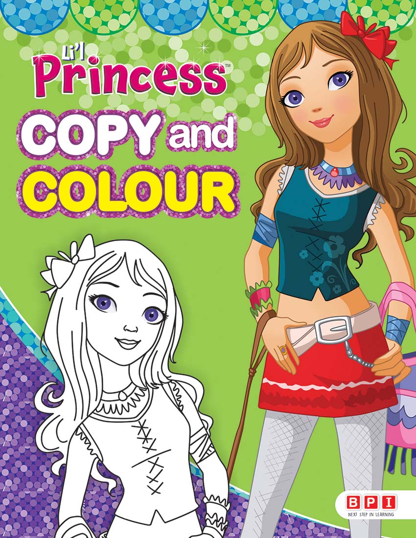 Copy and Colour 4 – Li’l Princess