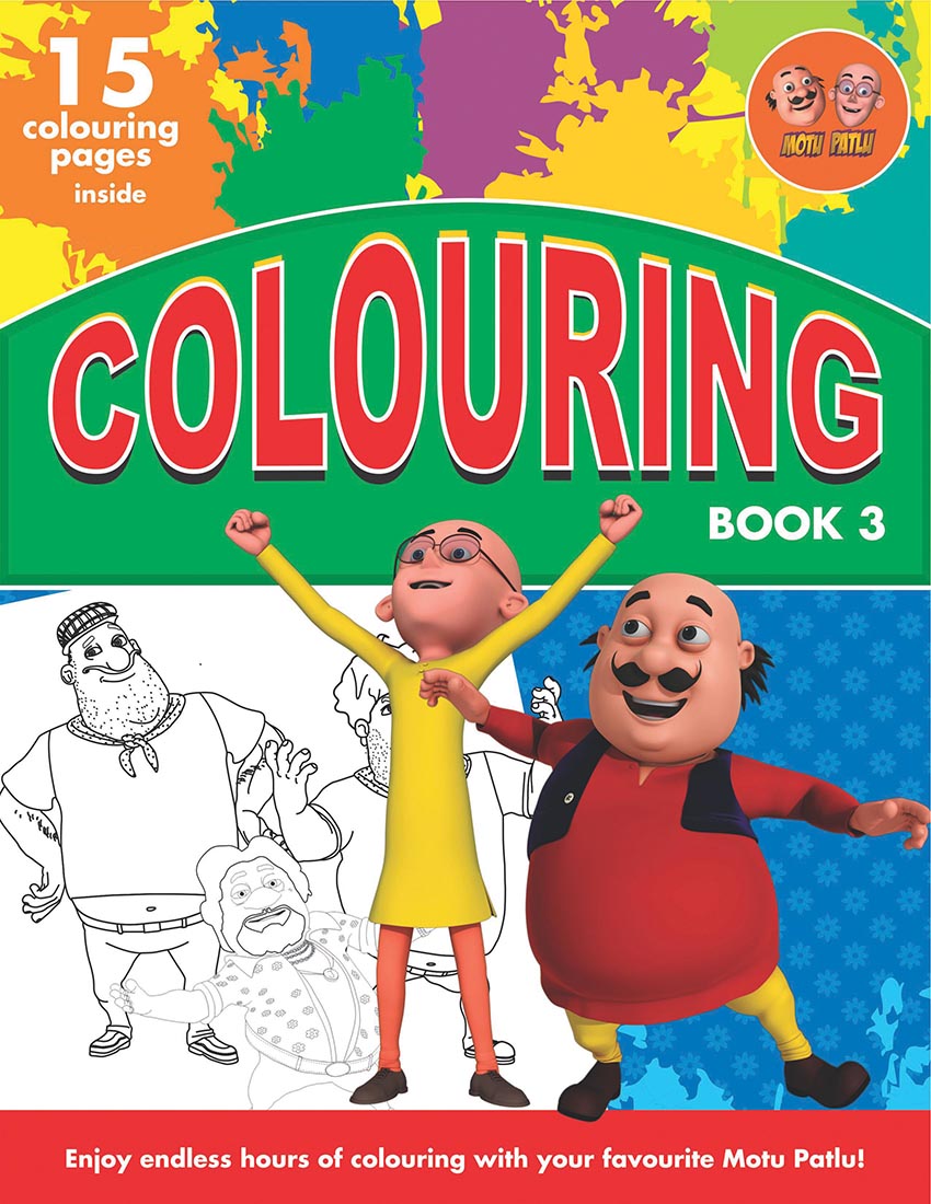 Motu Patlu Colouring Book 3