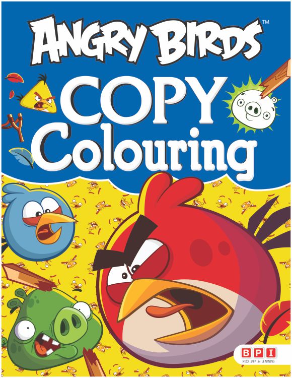 Angry Birds Copy Colouring Blue