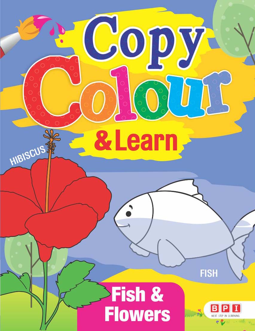 Copy Colour & Learn (Fish & Flowers)